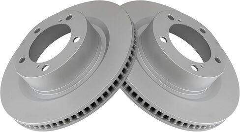 TRQ Front Brake Rotor Set Fits 2012-2017 Hyundai Accent 2012-2019 Kia Rio in Saudi Arabia