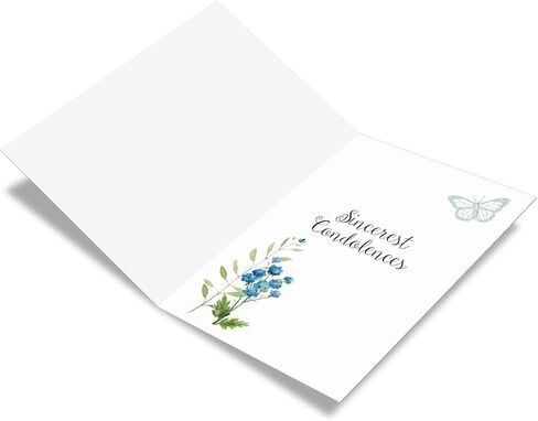 The Best Card Company - Lovely Sympathy Card with Envelope - Deepest Heartfelt Condolences, Love and Prayers - Birds of Encouragement C9144JSMG in Kuwait