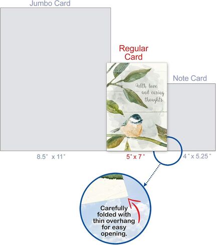 The Best Card Company - Lovely Sympathy Card with Envelope - Deepest Heartfelt Condolences, Love and Prayers - Birds of Encouragement C9144JSMG in Kuwait