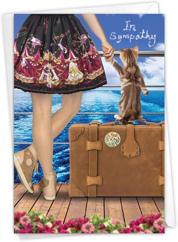The Best Card Company - Lovely Sympathy Card with Envelope - Deepest Heartfelt Condolences, Love and Prayers - Birds of Encouragement C9144JSMG in Kuwait