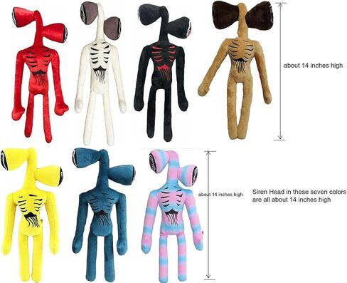 10-Piece Siren Head Plush Toy Set with Cartoon Dog & Cat - Perfect for Home, Party & Birthday Gifts (Blue) in Saudi Arabia