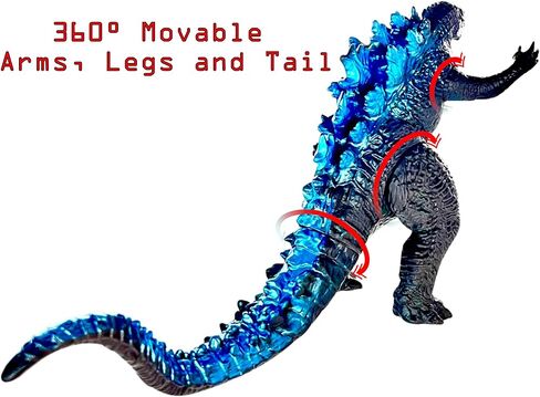 TwCare Godzilla vs. Kong Toy Action Figure: King of The Monsters, Movie Series Movable Joints Soft Vinyl, Travel Bag in Kuwait