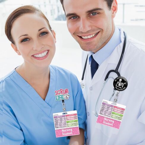 Plifal LAB Values Reference Card with Nursing Student Badge Buddy - Horizontal LAB Ranges Draw Medical Data Pocket Guide Chart Clinical Quick Cheat Sheet Colorful Radiology Technique Work Accessories in Saudi Arabia