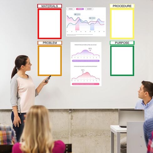 HAUTOCO 38 Sheets Science Fair Display Boards Supplies 28 Self Adhesive Presentation Science Subtitles 4 Science Fair Project Titles 6 Personalized Letter Stickers for Classroom Office, Colorful in Saudi Arabia