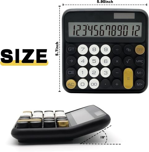 Purple Calculator, UPIHO Standard Calculator 12 Digit with Large LCD Display and Big Buttons,Purple Office Accessories for Women Desk,Cute Calculator for Office,School, Home,Business in Saudi Arabia