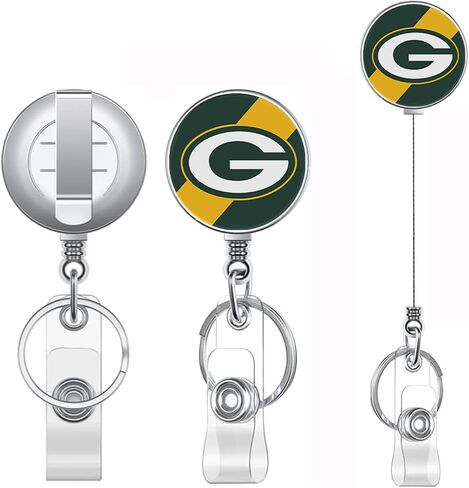 Steelers Retractable Badge Reel Holder with ID Clip for Nurse, Nurse Student, Teacher, Doctor, Medical Assistant, Work, Office in Saudi Arabia
