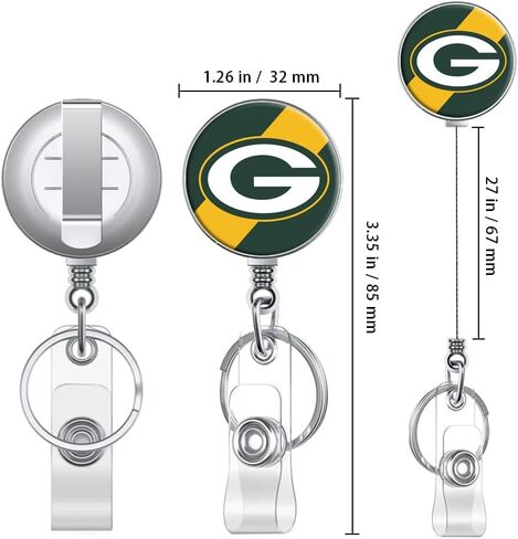 Steelers Retractable Badge Reel Holder with ID Clip for Nurse, Nurse Student, Teacher, Doctor, Medical Assistant, Work, Office in Saudi Arabia