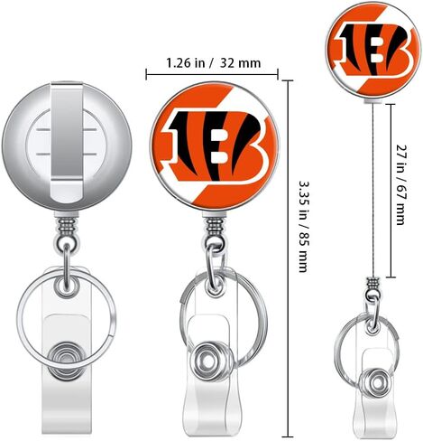Steelers Retractable Badge Reel Holder with ID Clip for Nurse, Nurse Student, Teacher, Doctor, Medical Assistant, Work, Office in Saudi Arabia