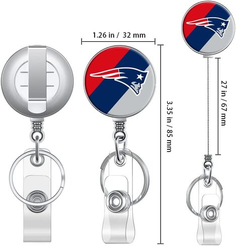 Steelers Retractable Badge Reel Holder with ID Clip for Nurse, Nurse Student, Teacher, Doctor, Medical Assistant, Work, Office in Saudi Arabia