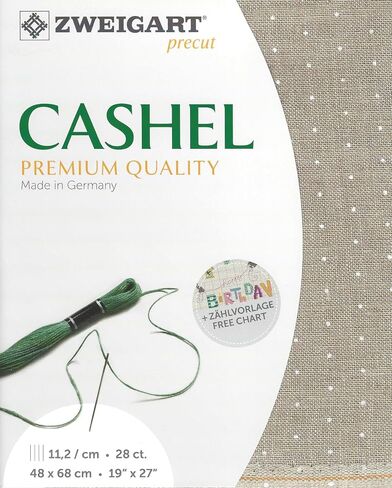 Precut Zweigart Cashel 28 Count Flax 3281/52. Needlework Canvas, Cross Stitch Fabric, Embroidery Canvas 100% Linen in Kuwait