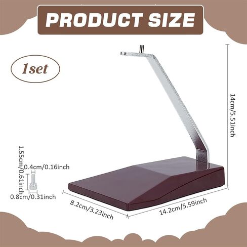 FINGERINSPIRE Model Plane Display Stand (No Plane) 5.6x3.2x5.5 inch Dark Red 1:400 Aircraft Model Storage Stand Metal Display Rod Without Airplane for 30-50cm Model Aircraft in Saudi Arabia