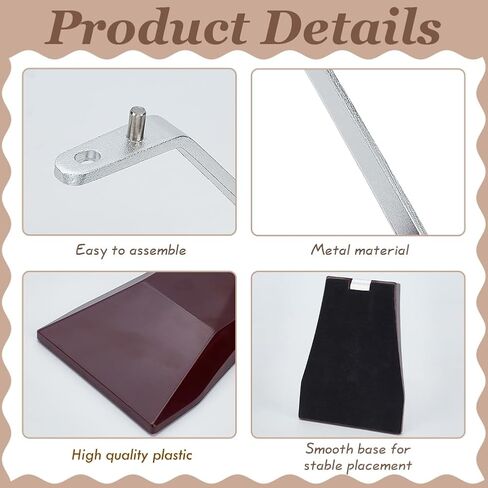 FINGERINSPIRE Model Plane Display Stand (No Plane) 5.6x3.2x5.5 inch Dark Red 1:400 Aircraft Model Storage Stand Metal Display Rod Without Airplane for 30-50cm Model Aircraft in Saudi Arabia