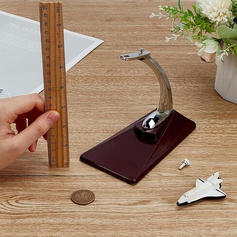 FINGERINSPIRE Model Plane Display Stand (No Plane) 5.6x3.2x5.5 inch Dark Red 1:400 Aircraft Model Storage Stand Metal Display Rod Without Airplane for 30-50cm Model Aircraft in Saudi Arabia