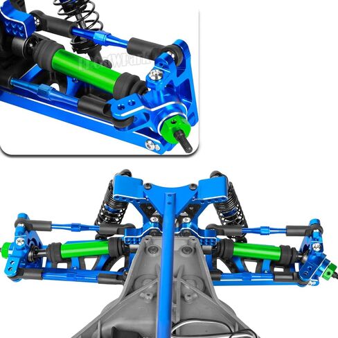 Drive Shaft Axles Upgrades Part for 1/10 Slash 4X4 VXL/Rustler 4X4 VXL/Stampede 4WD VXL,RC Steel #45 Front & Rear 4Pcs Driveshafts CVD w/Hex Hops Up,Navy Blue in Kuwait