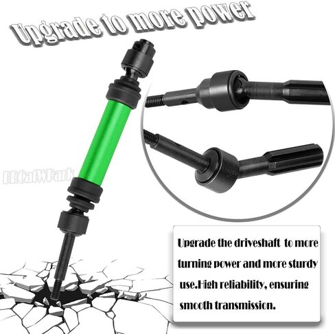 Drive Shaft Axles Upgrades Part for 1/10 Slash 4X4 VXL/Rustler 4X4 VXL/Stampede 4WD VXL,RC Steel #45 Front & Rear 4Pcs Driveshafts CVD w/Hex Hops Up,Navy Blue in Kuwait