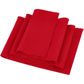 BENECREAT 39x6.9 Inch Knitted Rib Fabric, Dark Red Rib Cuff Fabric, Polyester Ribbing Fabric for Waistband Neckband Cuffs Jacket Extension, Clothing Accessories