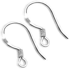 10 Pairs 925 Sterling Silver French Wire Earring Hooks Fish Hook Earrings Sterling Silver Earwires