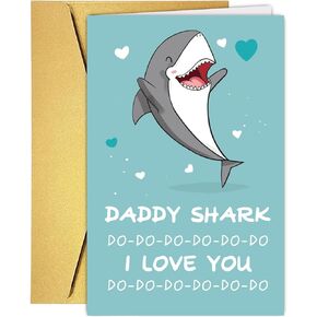 Cute Dad Birthday Day Card For Daddy Father Stepfather Grandpa, Lovely Fathers Day Card&Gift From Son Daughter Kids, Happy Father's Day Gift Ideal