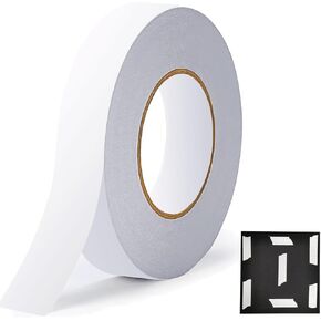FONESO Double Sided Adhesive Tape for Acoustic Panels, 1.2 INES x 66 Fts Strong Mounting Adhesive Tape for Gifts, Photos, Documents, Wallpaper, Scrapbooking, Crafts, Ribbon, Cards and Boxes