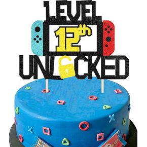 Level 10th Cake Topper for Video Game Theme Gaming Party Birthday Anniversary Celebration in Saudi Arabia