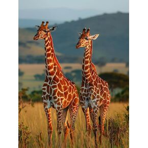 Pavemlo 5D Diamond Art Kits for Adults Giraffe, Full Drill Diamond Art Animals Pictures Paint with Diamonds, DIY Cross Stitch Jewel Art Rhinestone Craft for Home Wall Decor 12x16 Inch