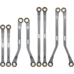 INJORA High Clearance Chassis Links CNC Aluminum Links Set for TRX4M Defender Bronco 1/18 Upgrade Parts (Grey)