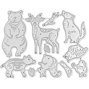Animal Metal Cutting Dies for Card Making, Cutting Dies Cut Stencils for DIY Scrapbooking Photo Album Decorative Embossing Paper Dies for Card Making Templated