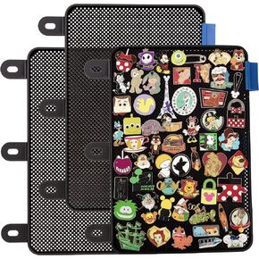 SCS Direct Finamel Pin Display Pages (3 PK) - عرض وتداول دبابيس Disney القابلة للتحصيل في أي موثق من 3 حلقة - تكمن صفحات مسطحة مع pinbacks ولا تراجع! (أسود - دبابيس غير مدرجة)