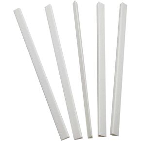 C-Line Slide 'N Grip Binding Bars for Report Covers, 11 x 1/4 Inches, 40-Sheet Capacity, 100 per Box, White (34447)