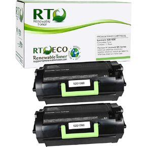 RT 521 Toner Compatible Replacement for Lexmark 52D1000 MS810N MS810DN MS810DE MS810DTN MS811N MS811DTN MS812de MS812DN MS812DTN Printer Cartridge (Black, 2-Pack)