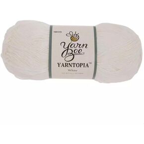 Yarn Bee White Yarntopia 4 Oz