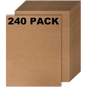 120 Pack Kraft Paper - ورق قرطاسي بني - ورق حرفي بني للفنون والحرف ، الرسم ، D.I.Y. مشاريع - حجم حرف Kraft Paper - Laser and Inkjet Printer متوافقة - 8.5 × 11 بوصة