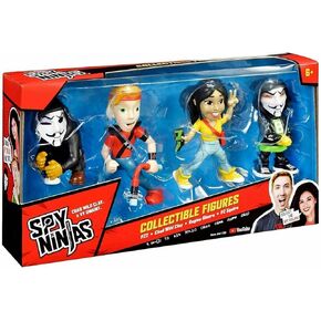 Spy Ninjas Collectible Figure 4-Pack with Chad, Multicolor, (41130)