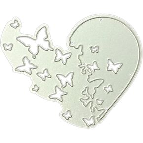Heart for Butterfly Die Cut for Card Making, Butterflies Metal Cutting Dies Congratulations Die Cuts Embossing Stencils Template for DIY Scrap-Booking Decor Wedding Birthday Blessing Card