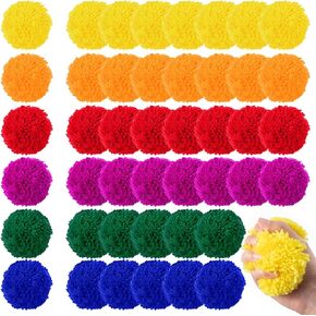 24 Pcs Kickball Dodgeballs 4 Inches Soft Acrylic Yarn Dodgeballs Playground Balls Large Hand Ball Physical Education Equipment for Adults Handball Outdoor Game Indoor Play, 6 Colors