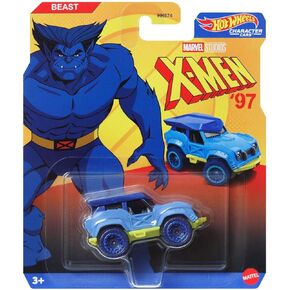 Hot Wheels Beast X-Men 97 Character Cars, 1:64 Scale