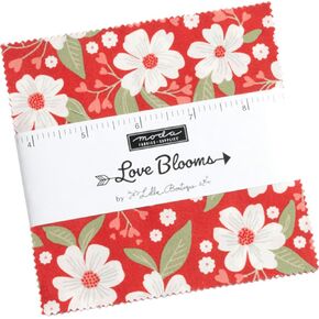 Love Blooms Charm Pack by Lella Boutique; 42-5" Precut Fabric Quilt Squares