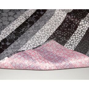 FUROSHIKI- Japanese Traditional Wrapping Cloth (Kyoto-stripe: Black/Pink)