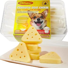 Dog Cheese Treats With Probiotics - Bite Size - Human Grade Pet Treats - Healthy Treats - Boosts Immunity and Improves Coat - Non Freeze Dried Cheese and Individual Packaging - 4.2 oz / 120g