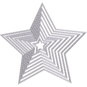 Stars Die Cut for Card Making, Stars Metal Cutting Dies Congratulations Die Cuts Happy Birthday Embossing Stencils Template for DIY Scrap-Booking Decor Wedding Birthday Blessing Card