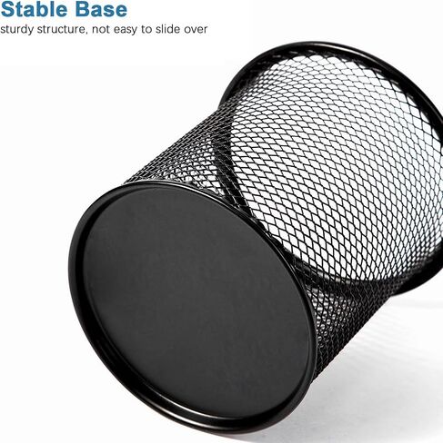 Marte Vanci Mesh Pencil Holder Pen Holder for Desk Metal Pencil Cup Holder Desktop Pencil Marker Brush Organizer for Home Office Multicolor 4 Packs in Saudi Arabia