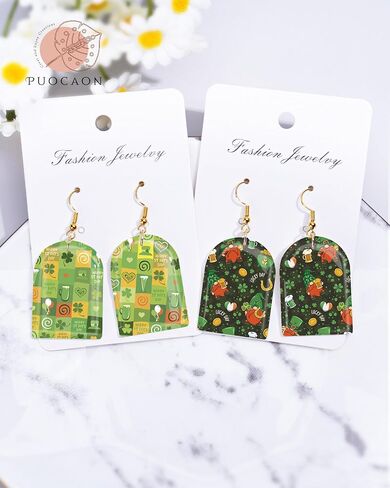 Puocaon Easter Clay Transfer Paper - 20 Pcs Colorful Easter Egg Polymer Clay Transfer Paper, Bright Flower Eggs Clay Transfer Sheets, Polymer Clay Transfer Paper for Jewelry Earrings Making in Kuwait