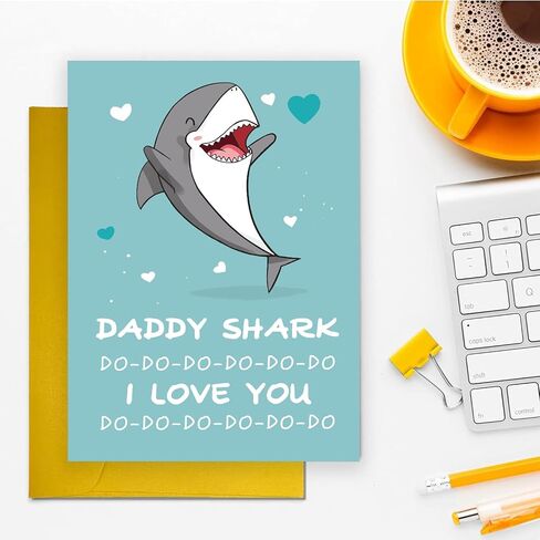 Cute Dad Birthday Day Card For Daddy Father Stepfather Grandpa, Lovely Fathers Day Card&Gift From Son Daughter Kids, Happy Father's Day Gift Ideal in Saudi Arabia