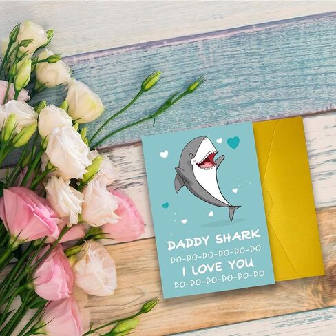 Cute Dad Birthday Day Card For Daddy Father Stepfather Grandpa, Lovely Fathers Day Card&Gift From Son Daughter Kids, Happy Father's Day Gift Ideal in Saudi Arabia