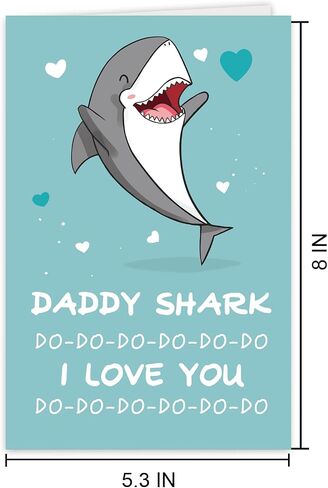 Cute Dad Birthday Day Card For Daddy Father Stepfather Grandpa, Lovely Fathers Day Card&Gift From Son Daughter Kids, Happy Father's Day Gift Ideal in Saudi Arabia