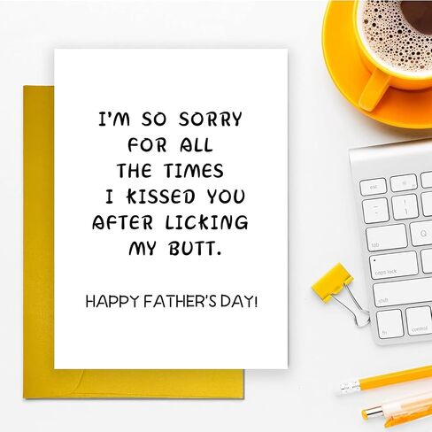 Cute Dad Birthday Day Card For Daddy Father Stepfather Grandpa, Lovely Fathers Day Card&Gift From Son Daughter Kids, Happy Father's Day Gift Ideal in Saudi Arabia
