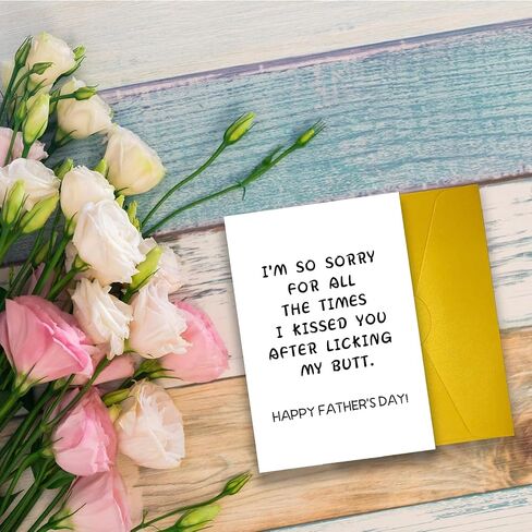 Cute Dad Birthday Day Card For Daddy Father Stepfather Grandpa, Lovely Fathers Day Card&Gift From Son Daughter Kids, Happy Father's Day Gift Ideal in Saudi Arabia
