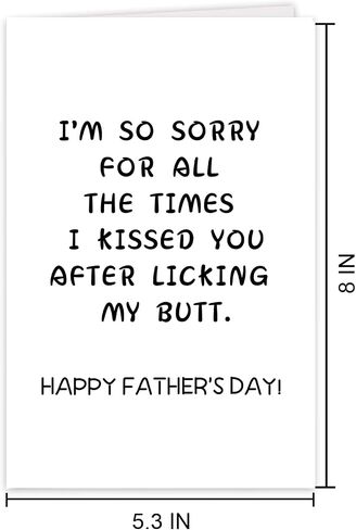 Cute Dad Birthday Day Card For Daddy Father Stepfather Grandpa, Lovely Fathers Day Card&Gift From Son Daughter Kids, Happy Father's Day Gift Ideal in Saudi Arabia