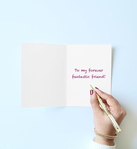 Graphique BFF’s Birthday Card | Funny Card for Best Friend | Embellished with Glitter Accents | Color-Coordinated Envelope | 5" x 7" in Saudi Arabia