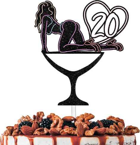 Glitter Crazy Girl 35 Cake Topper Let’s Glow Crazy Party Theme Decoration Supplies Women Girls Happy Birthday 35th Anniversary Party Decor Supplies in Saudi Arabia